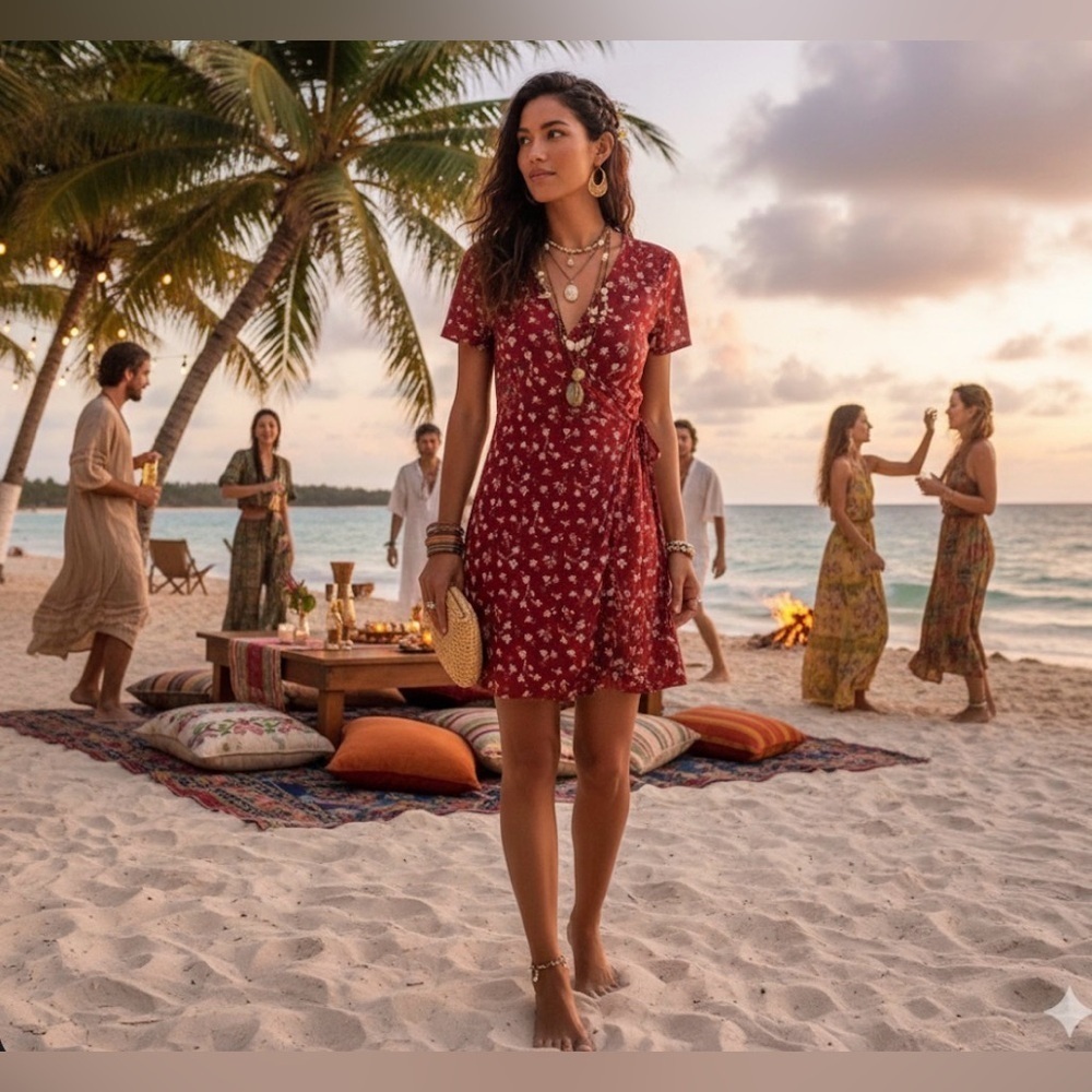 SO brand women’s dress size XXL floral print so pretty dress bohemian , boho